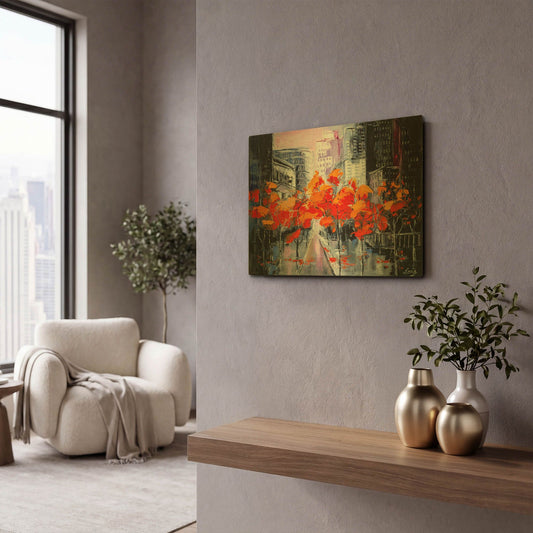 'City In A Foxy Clothes' By LUXE Gold Metal Wall Art