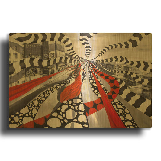 'X And Y' By LUXE Gold Metal Wall Art