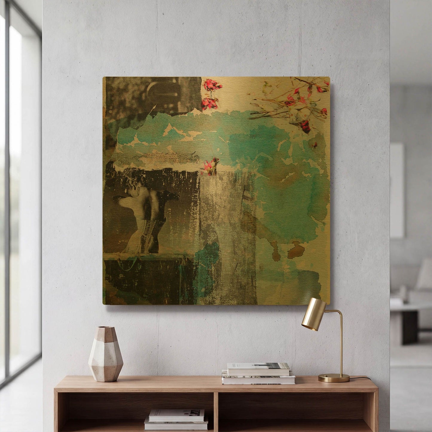 'Beautiful Tonight' By DB Waterman Gold Metal Wall Art
