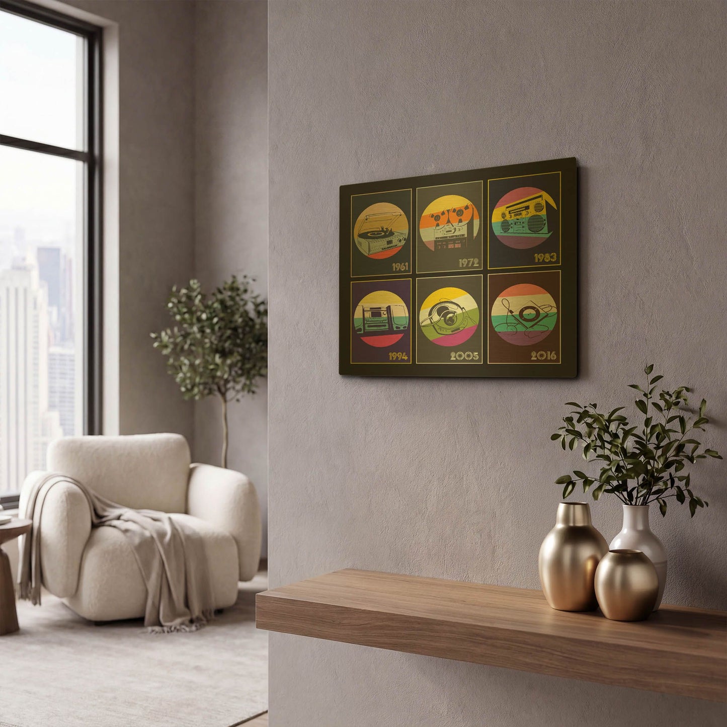 'My Jam' By LUXE Gold Metal Wall Art