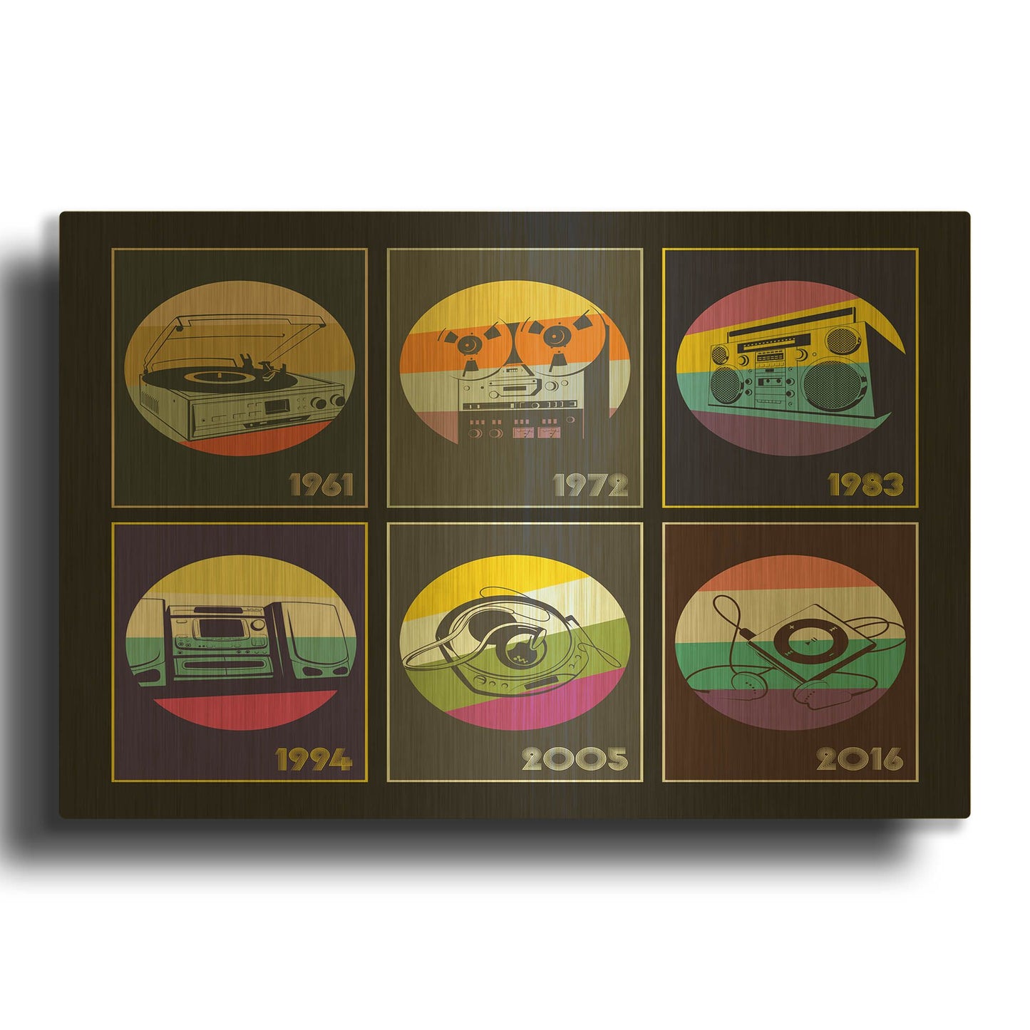 'My Jam' By LUXE Gold Metal Wall Art