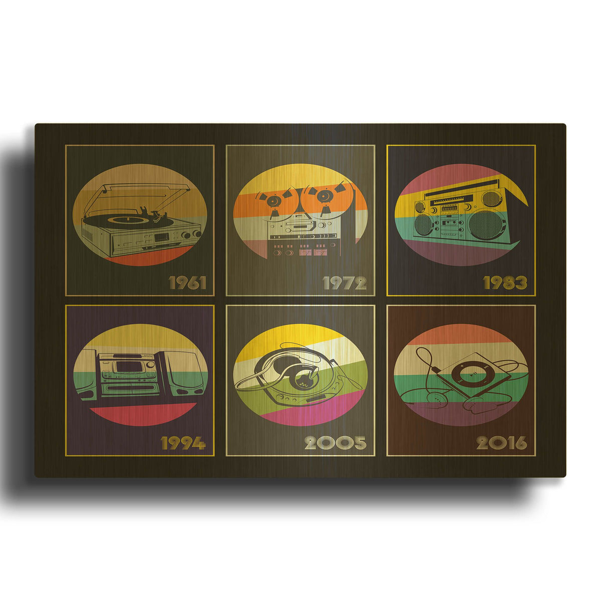 'My Jam' By LUXE Gold Metal Wall Art