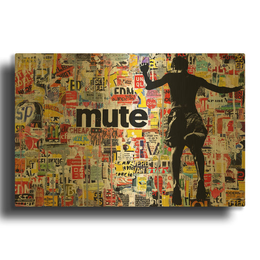 'The Jump II' By DB Waterman Gold Metal Wall Art