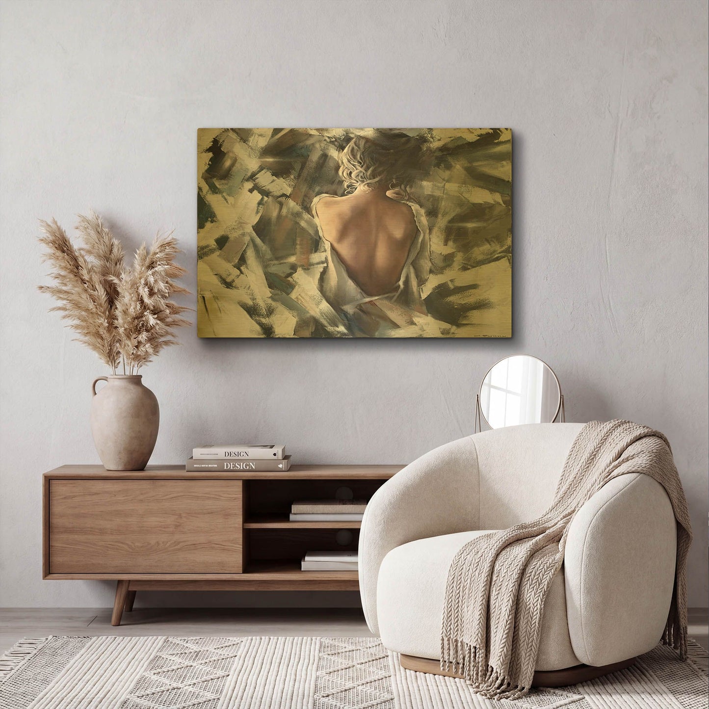 'Cassiopeia' By Alexander Gunin Gold Metal Wall Art
