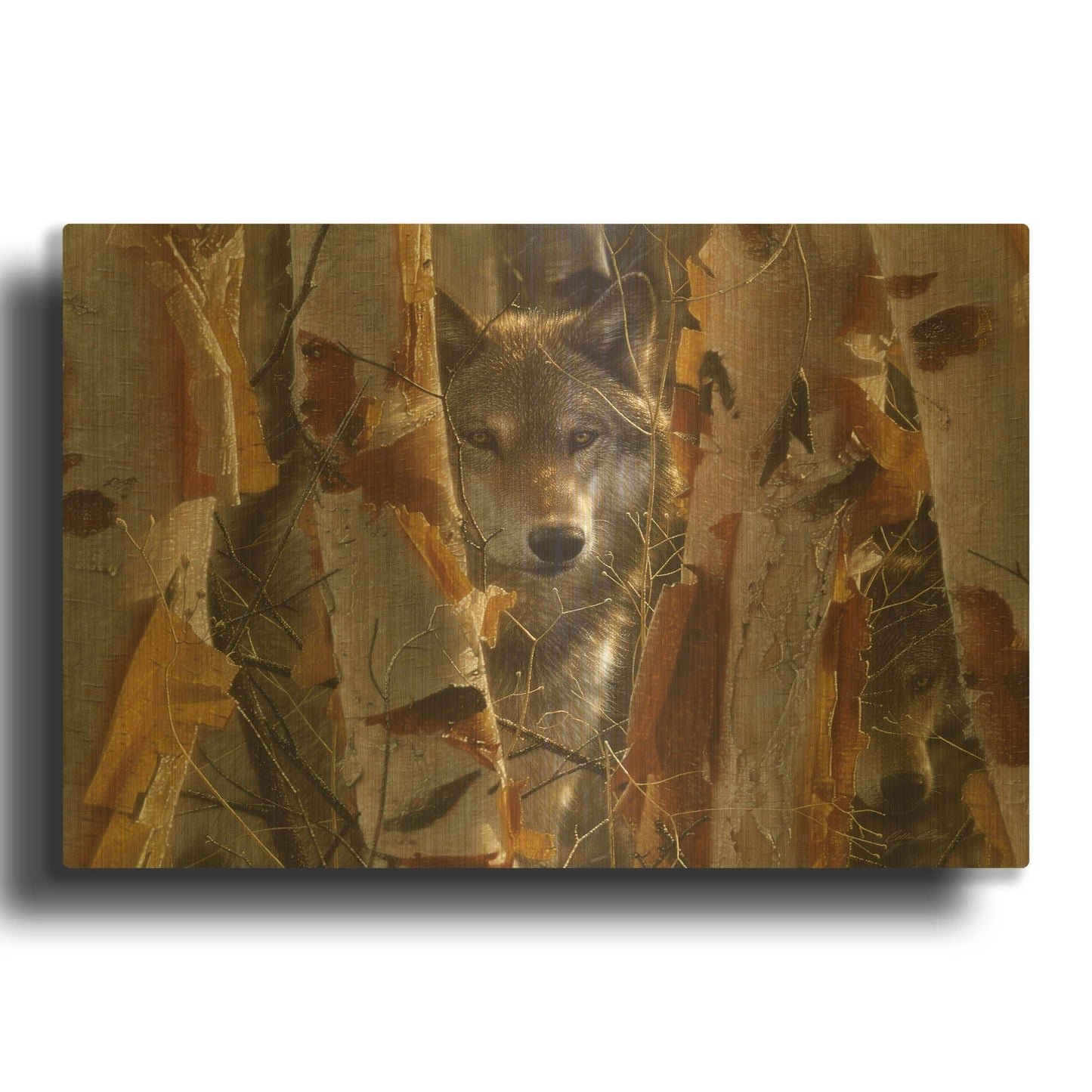 'The Guardian' By Collin Bogle Gold Metal Wall Art