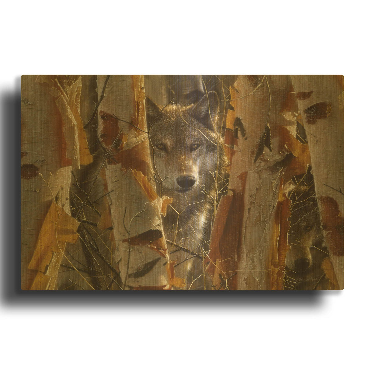'The Guardian' By Collin Bogle Gold Metal Wall Art