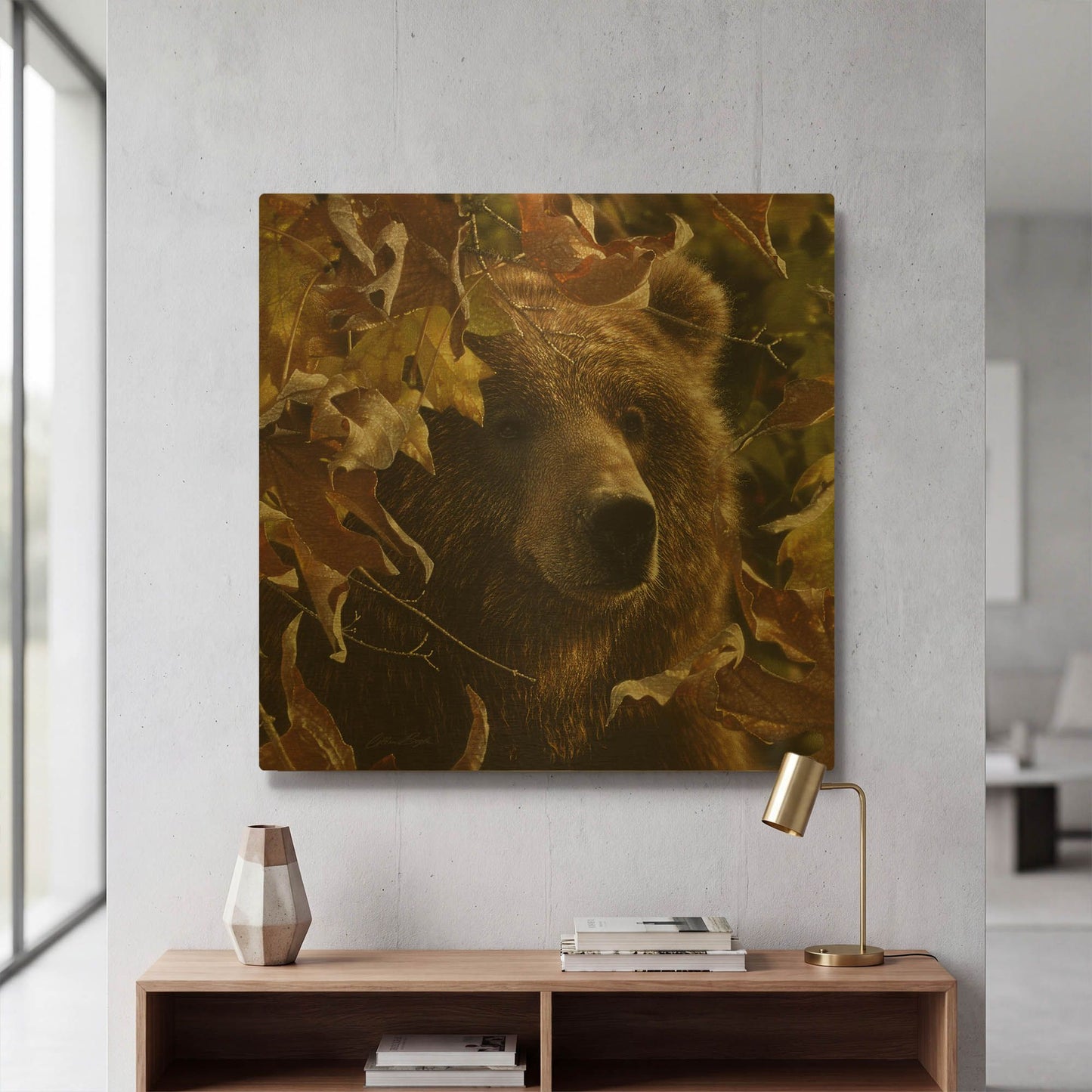 'Legend Of The Fall' By Collin Bogle Gold Metal Wall Art