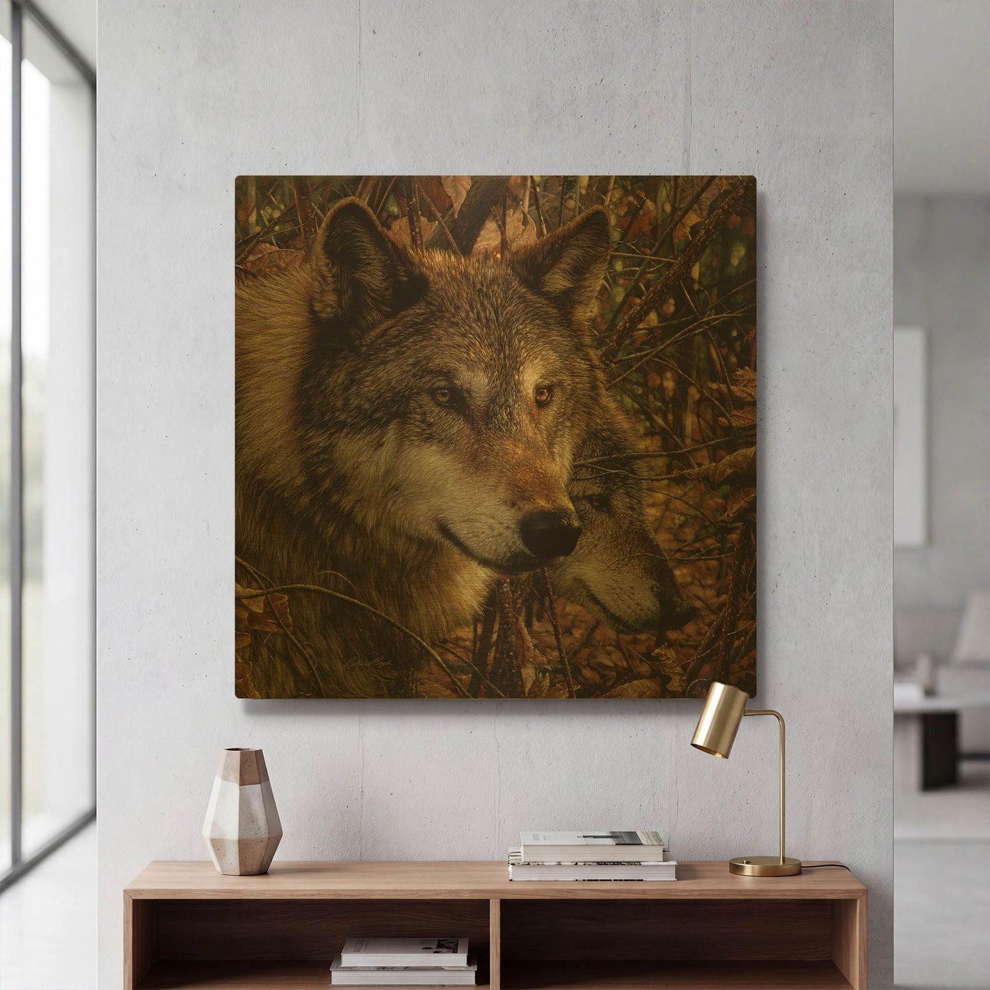 'Colors of Autumn' By Collin Bogle Gold Metal Wall Art