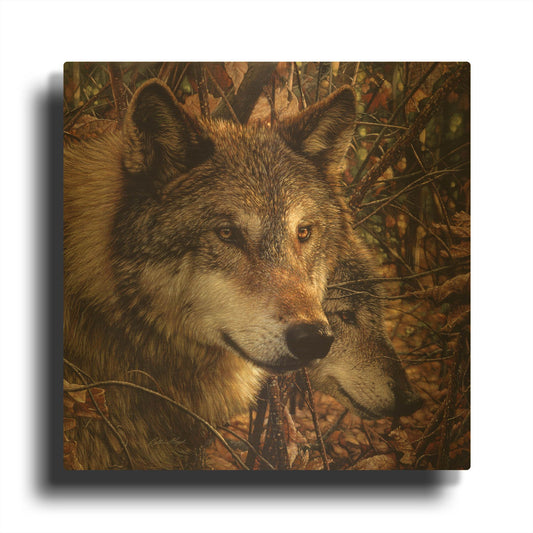 'Colors of Autumn' By Collin Bogle Gold Metal Wall Art