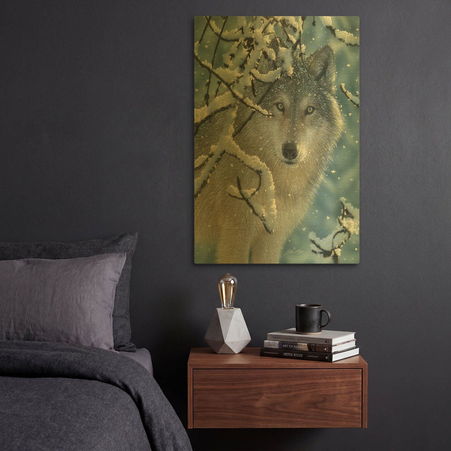'Broken Silence' By Collin Bogle Gold Metal Wall Art