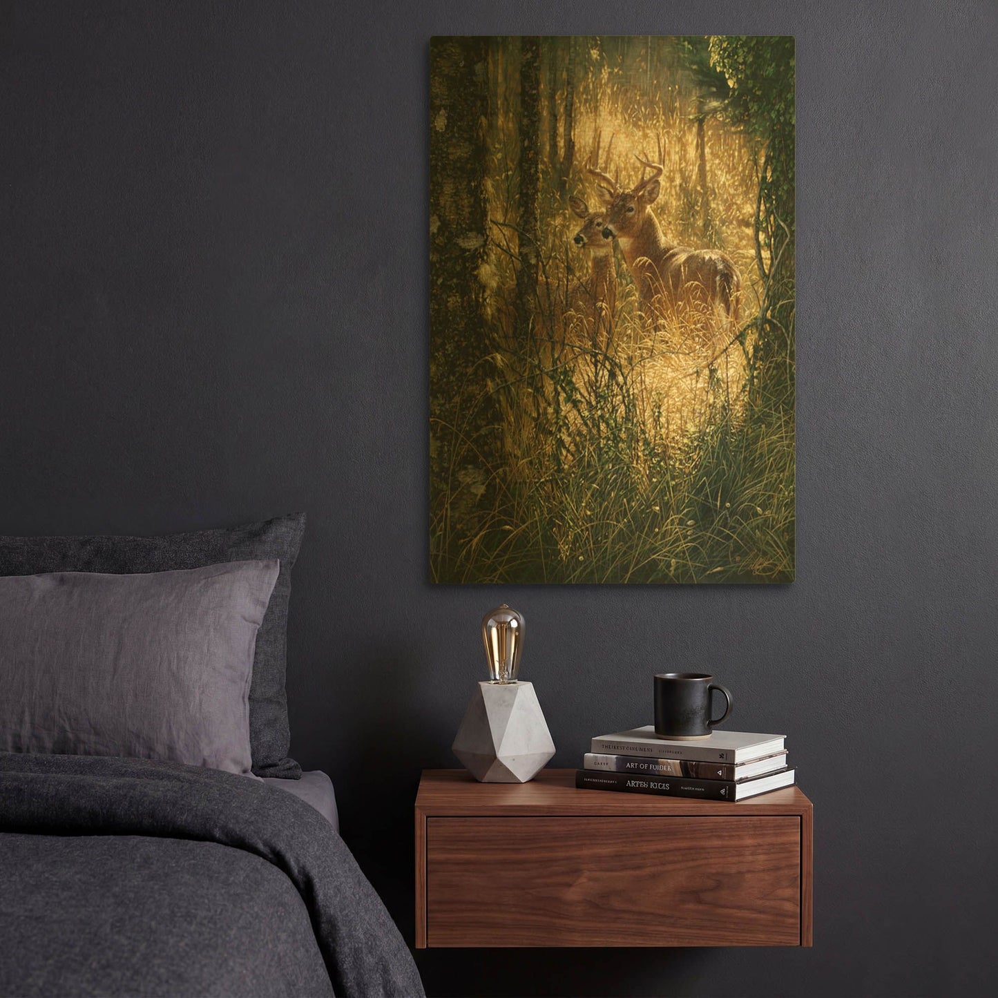 'A Golden Moment Portrait' By Collin Bogle Gold Metal Wall Art