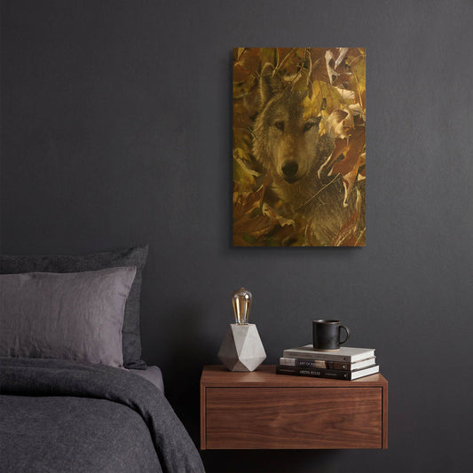 'Autumn Shadows' By Collin Bogle Gold Metal Wall Art