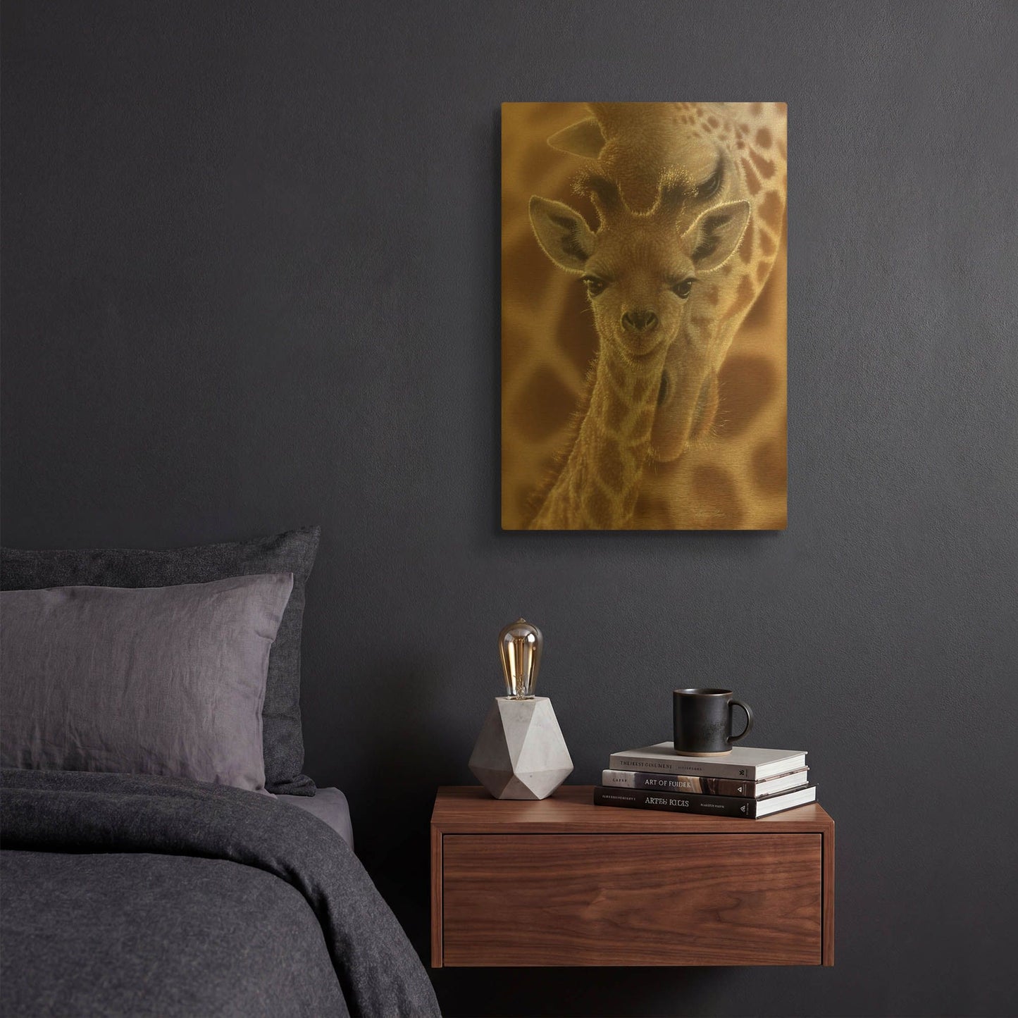 'New Born' By Collin Bogle Gold Metal Wall Art
