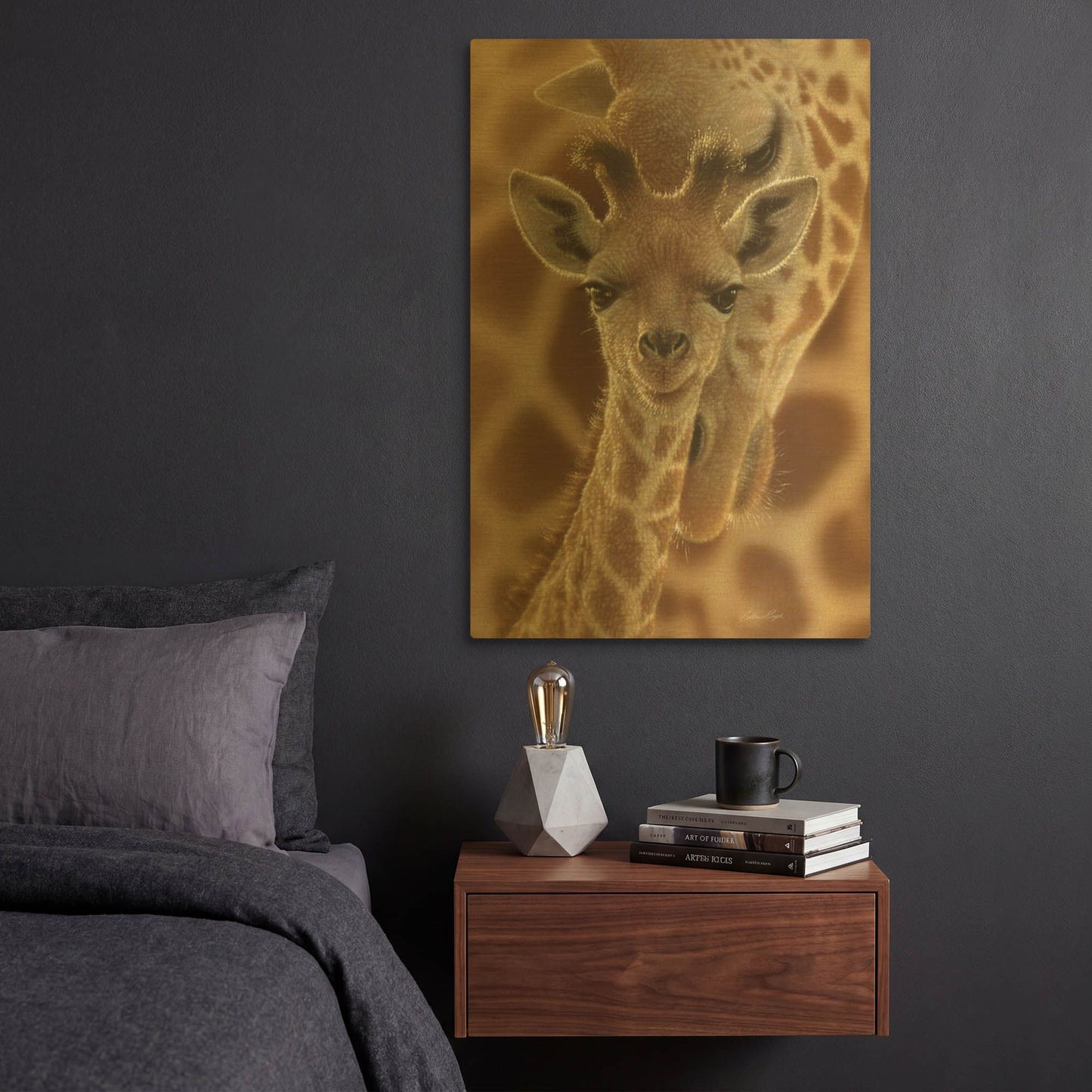 'New Born' By Collin Bogle Gold Metal Wall Art