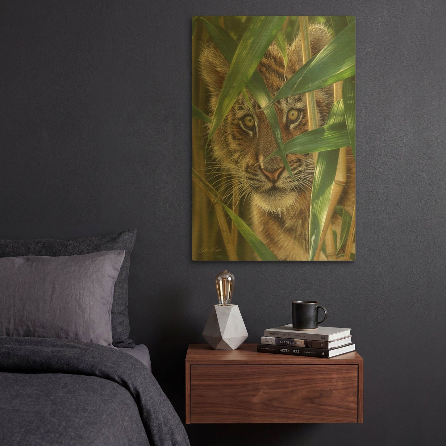 'Peekaboo' By Collin Bogle Gold Metal Wall Art