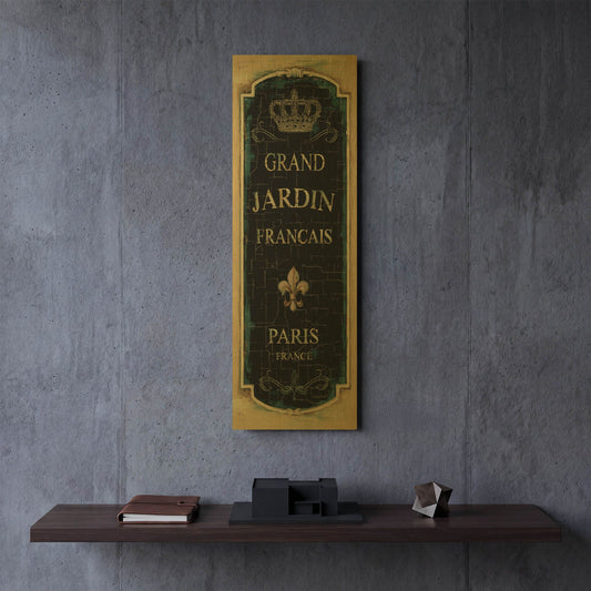 'Garden View VIII' By Lisa Audit Gold Metal Wall Art