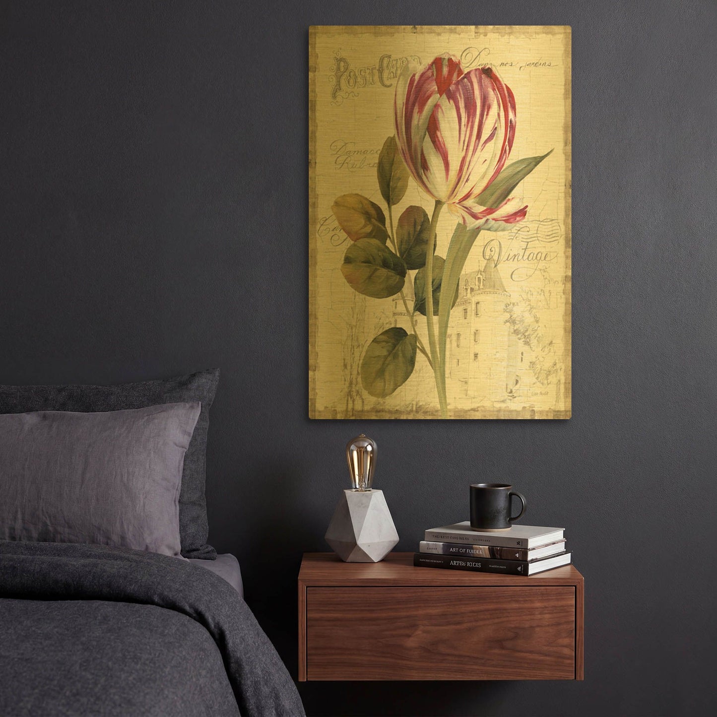 'Garden View II' By Lisa Audit Gold Metal Wall Art