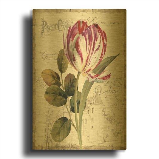 'Garden View II' By Lisa Audit Gold Metal Wall Art