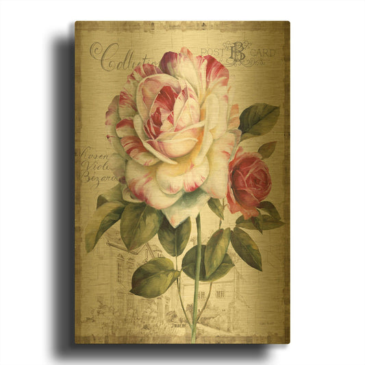 'Garden View III' By Lisa Audit Gold Metal Wall Art