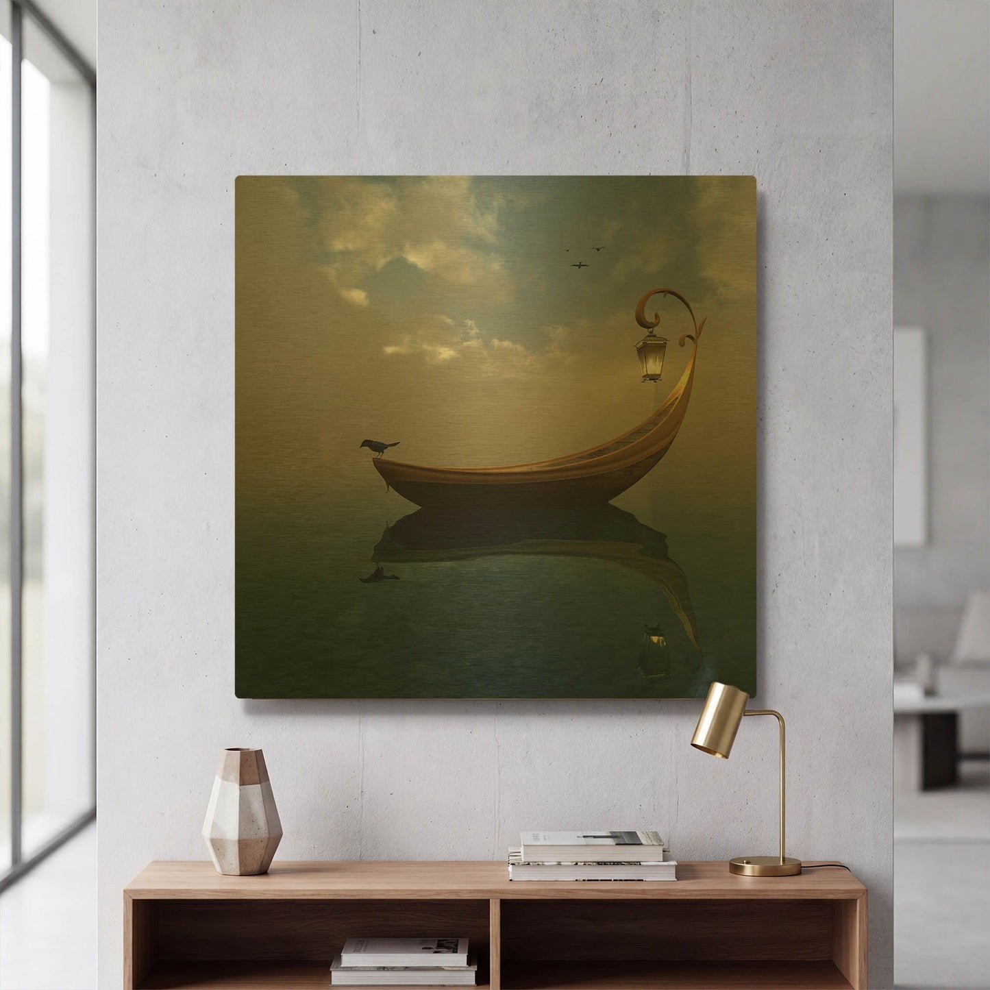 'Narcissism' By Cynthia Decker Gold Metal Wall Art