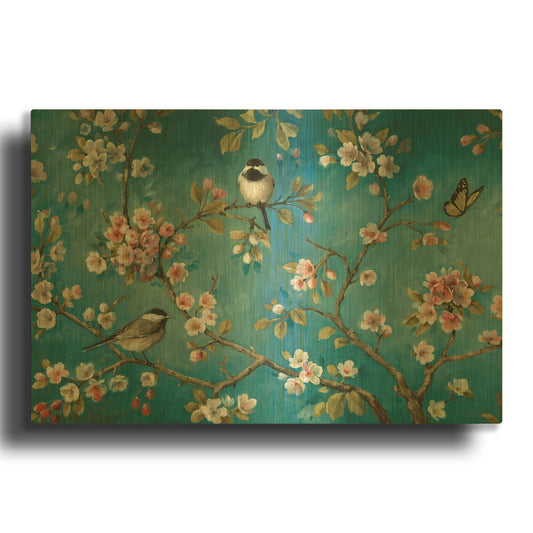 'Blossom I' By Lisa Audit Gold Metal Wall Art