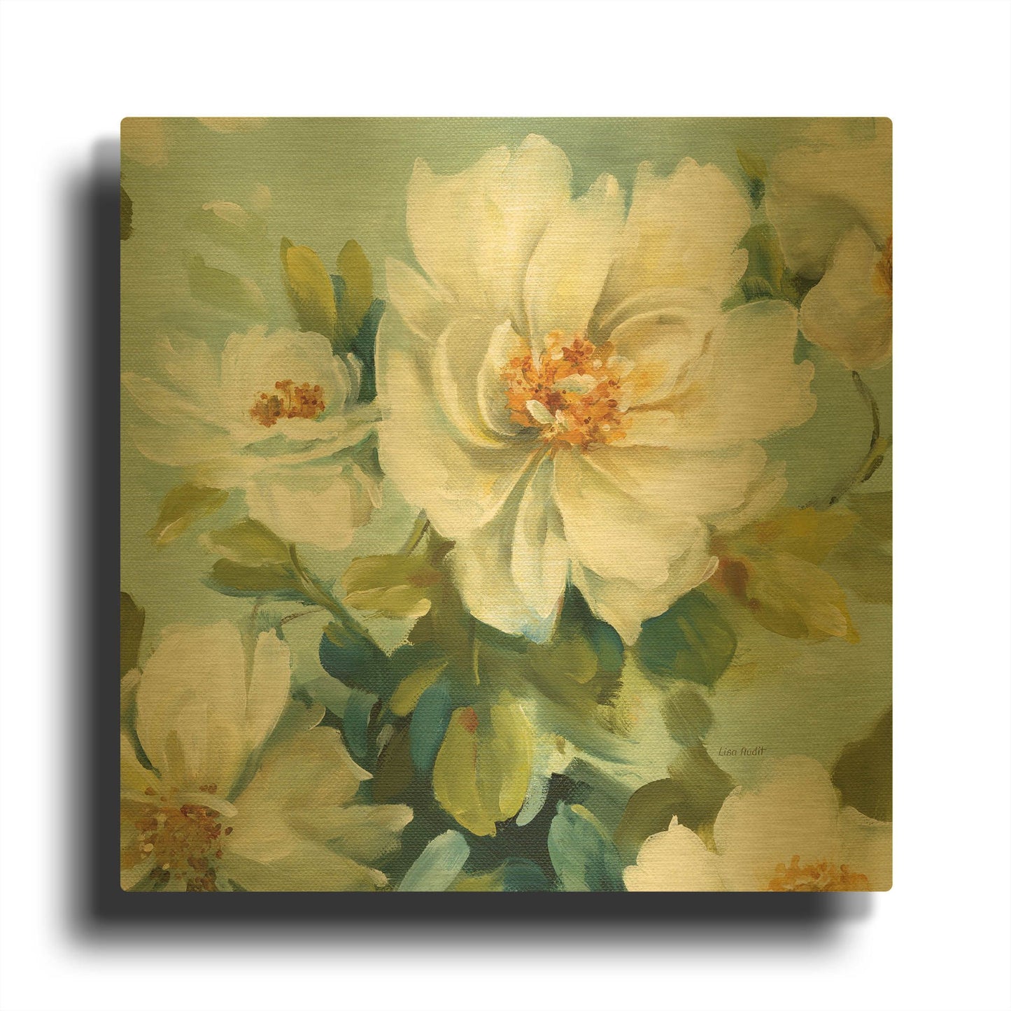 'Reflections III Crop' By Lisa Audit Gold Metal Wall Art