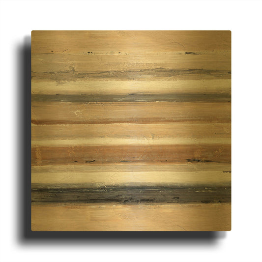 'Abstract Balance VII' By Lisa Audit Gold Metal Wall Art