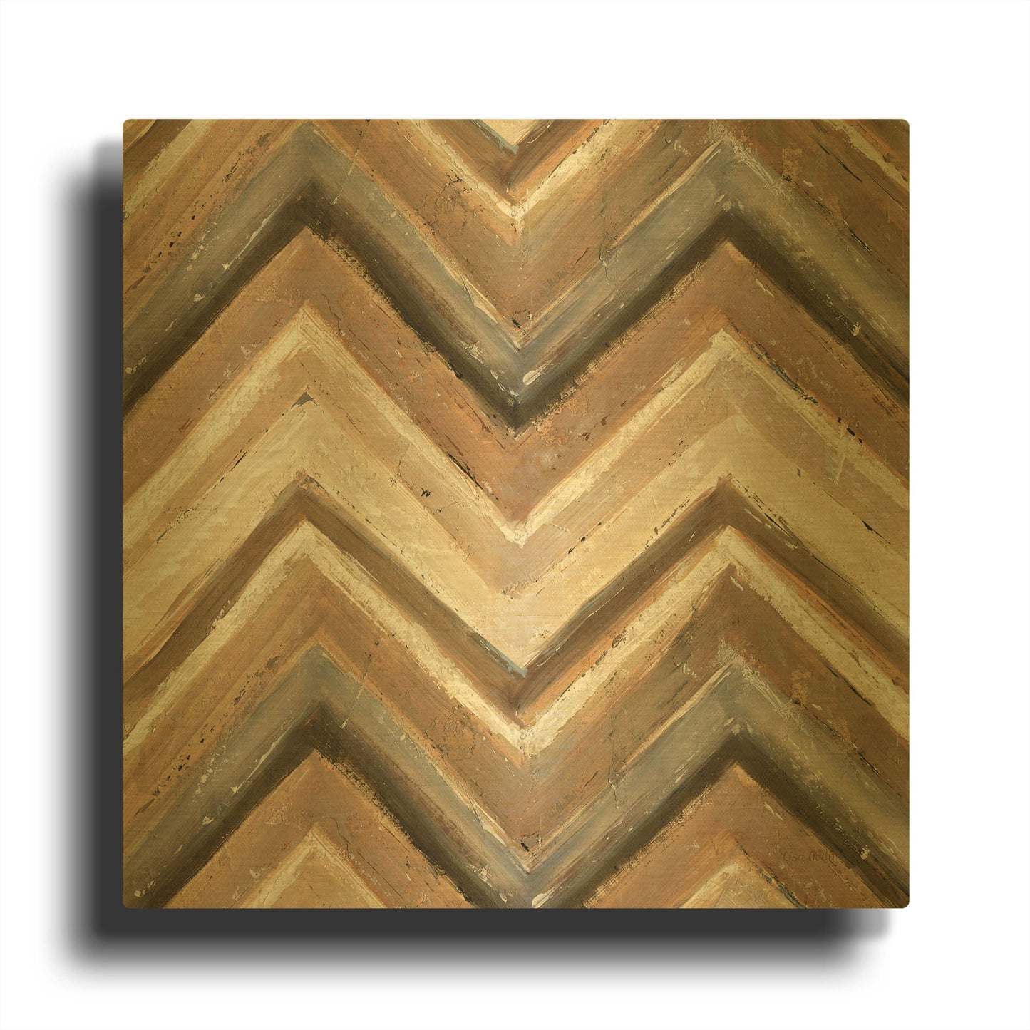 'Abstract Balace IX' By Lisa Audit Gold Metal Wall Art