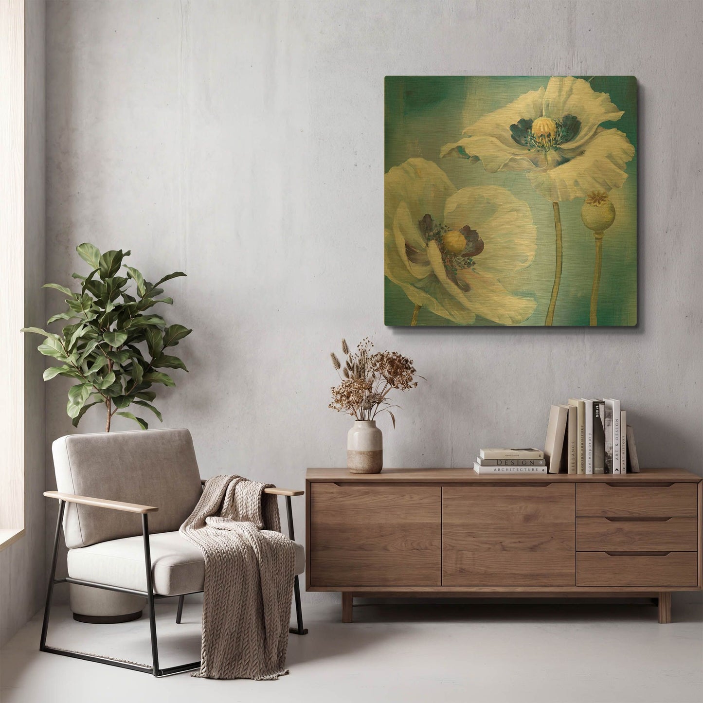 'Blue Dance II' By Lisa Audit Gold Metal Wall Art