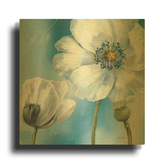'Blue Dance III' By Lisa Audit Gold Metal Wall Art
