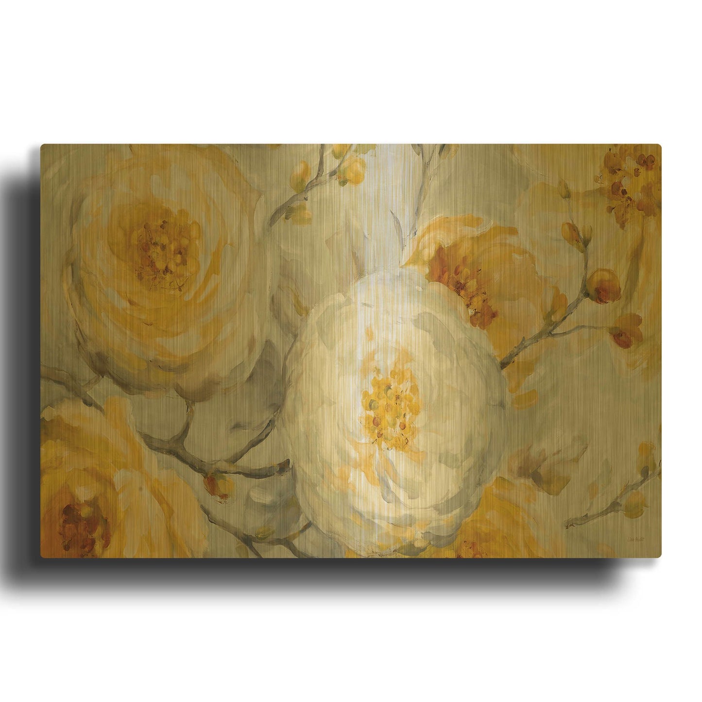 'Sunshine' By Lisa Audit Gold Metal Wall Art