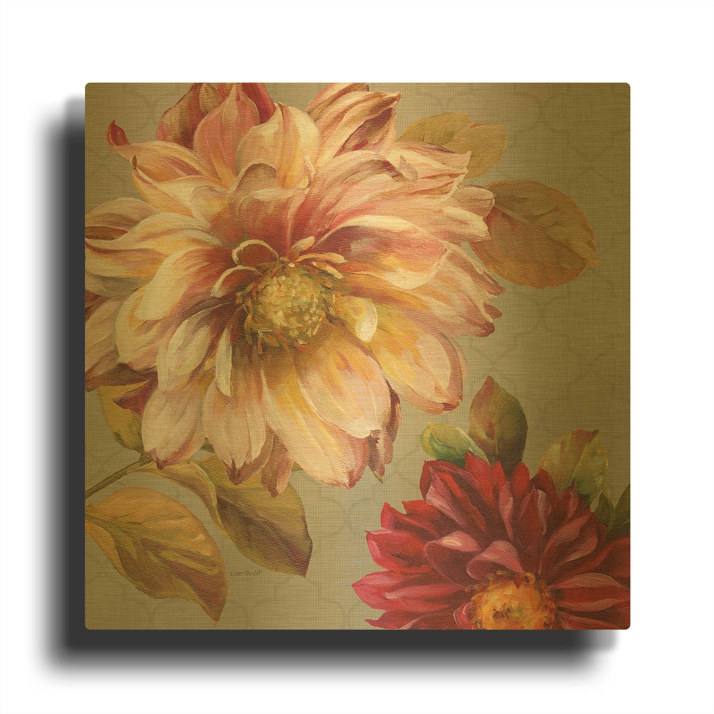 'Classically Beautiful III' By Lisa Audit Gold Metal Wall Art