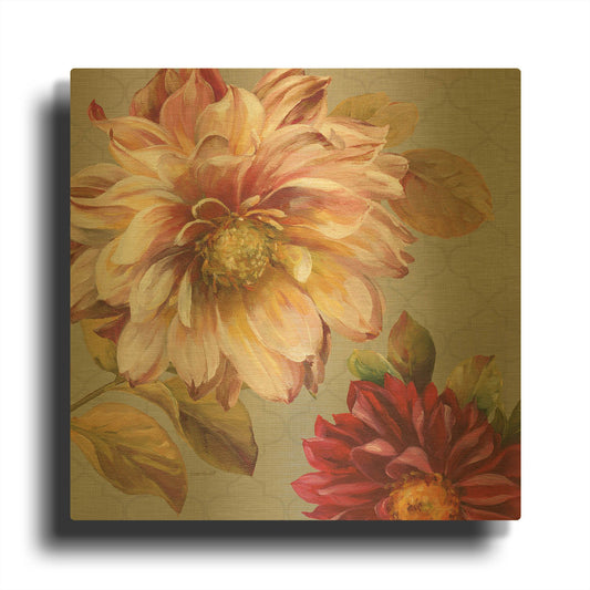 'Classically Beautiful III' By Lisa Audit Gold Metal Wall Art