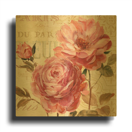 'Harmonious VI' By Lisa Audit Gold Metal Wall Art