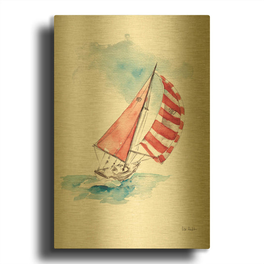 'In the Moment II' By Lisa Audit Gold Metal Wall Art