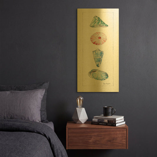 'Sea Finds III' By Lisa Audit Gold Metal Wall Art