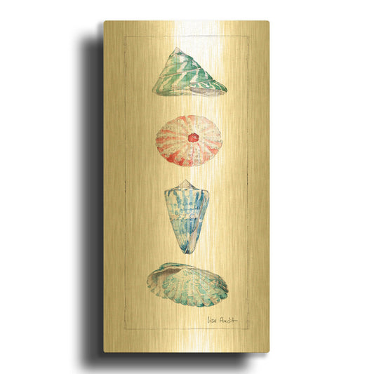 'Sea Finds III' By Lisa Audit Gold Metal Wall Art