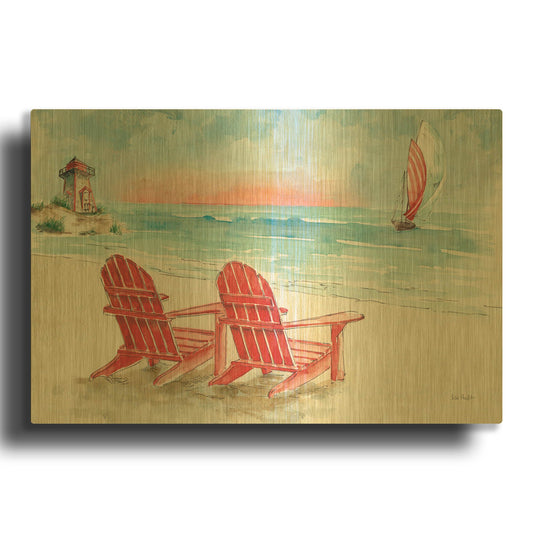 'In the Moment VII' By Lisa Audit Gold Metal Wall Art