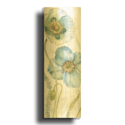 'My Greenhouse Flowers IX' By Lisa Audit Gold Metal Wall Art