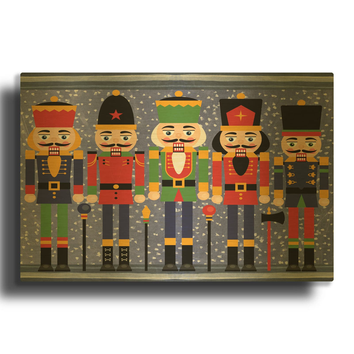 'Nutcracker' By Erin Clark Gold Metal Wall Art