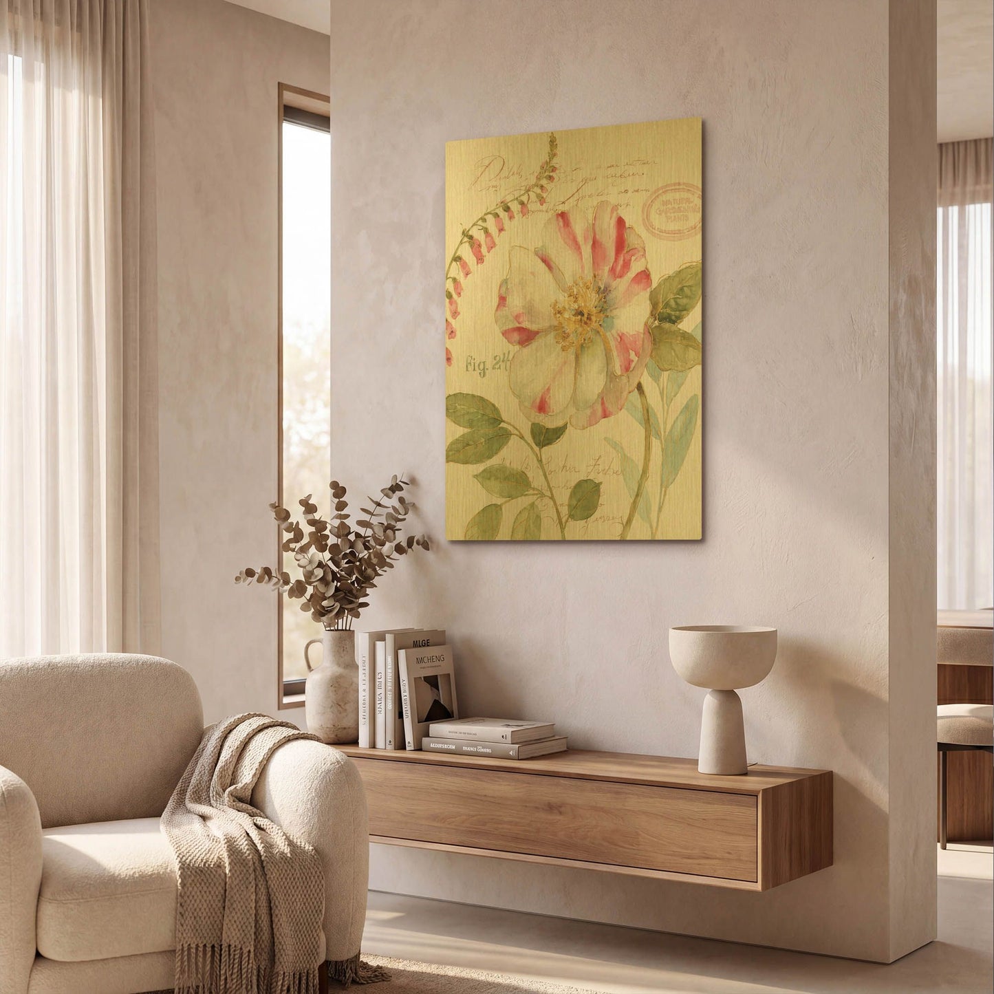 'Rainbow Seeds Botanical II' By Lisa Audit Gold Metal Wall Art