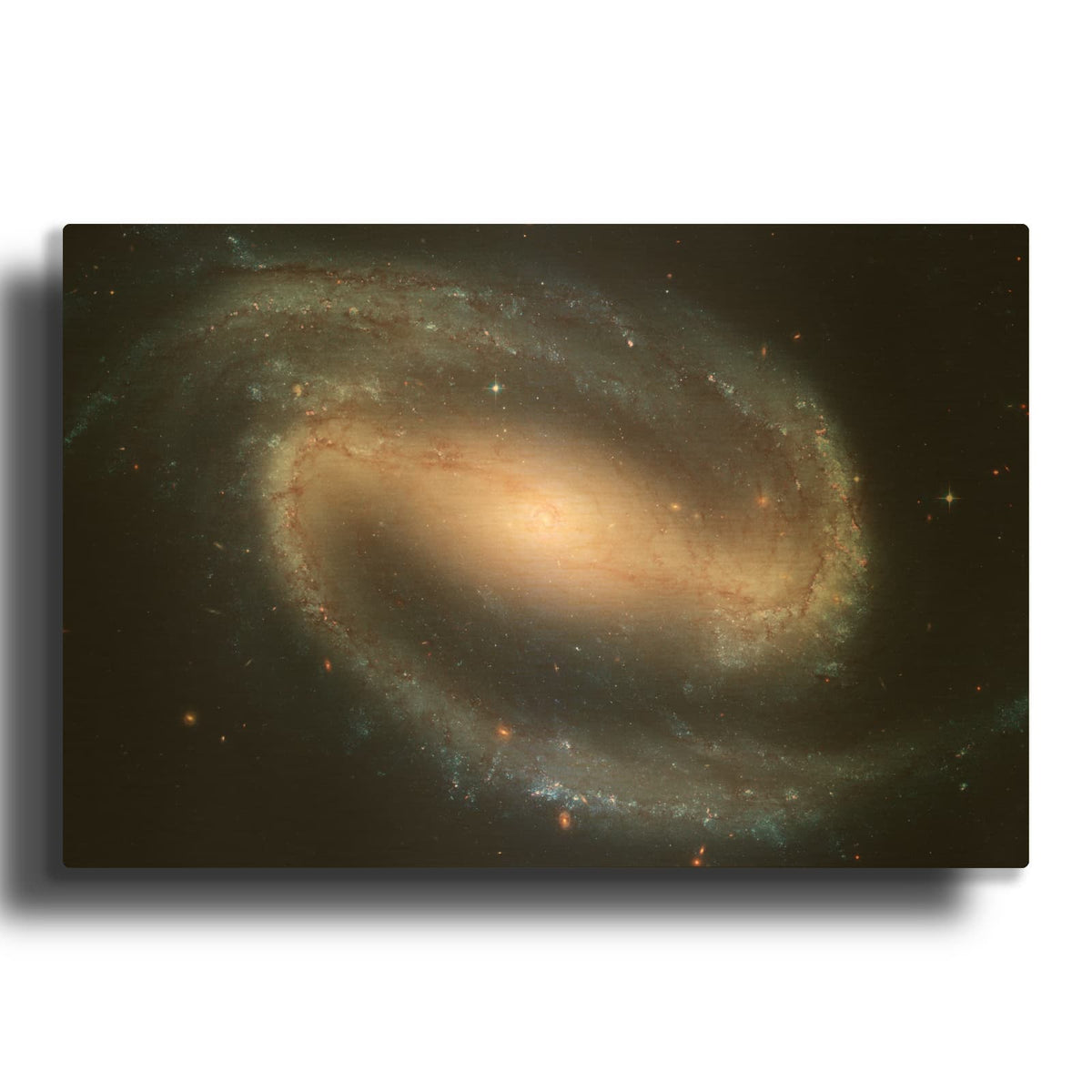 'Barred Spiral Galaxy Ngc 1300' By NASA Space Photos Gold Metal Wall Art