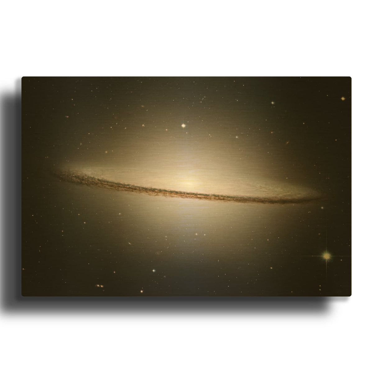 'Sombrero Galaxy' By NASA Space Photos Gold Metal Wall Art