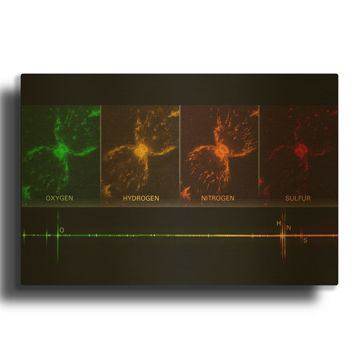 'Southern Crab Nebula' By NASA Space Photos Gold Metal Wall Art