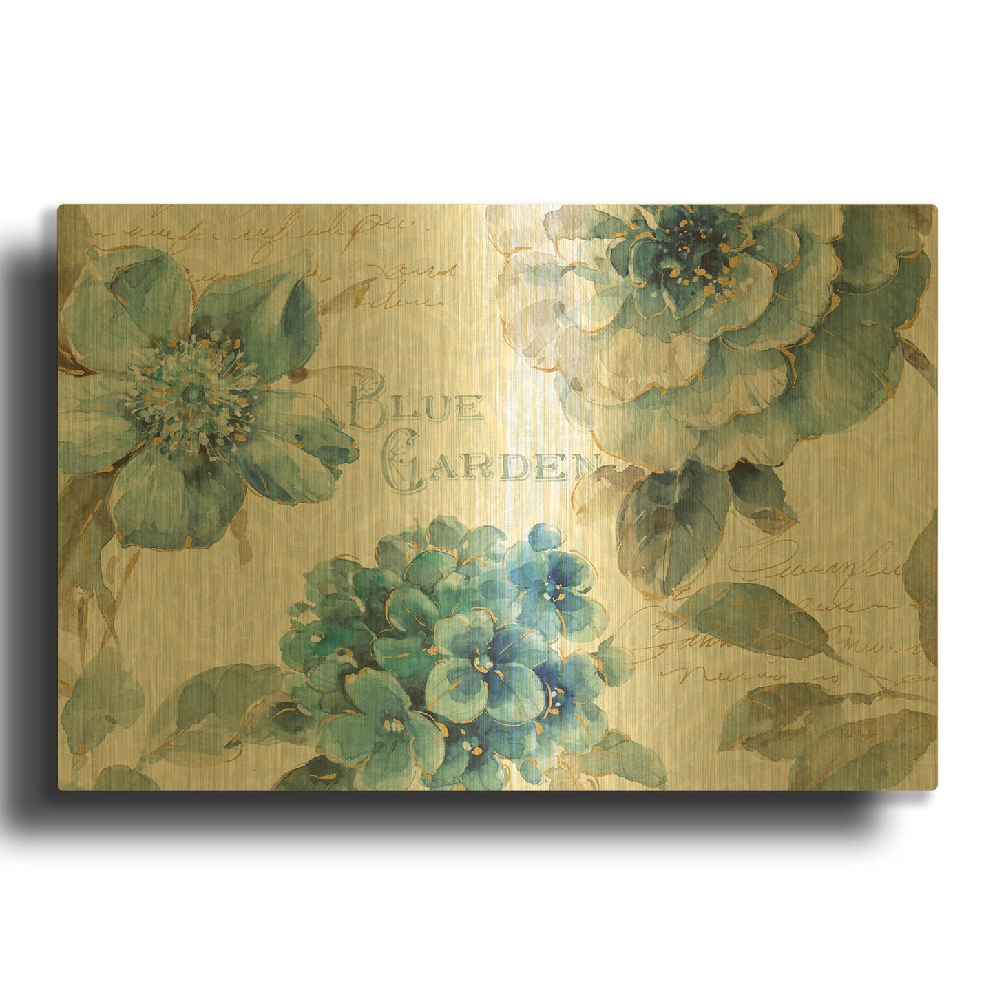 'Indigold I' By Lisa Audit Gold Metal Wall Art
