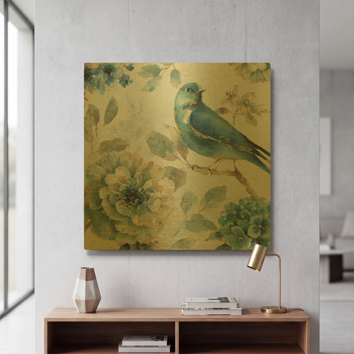 'Indigold III' By Lisa Audit Gold Metal Wall Art