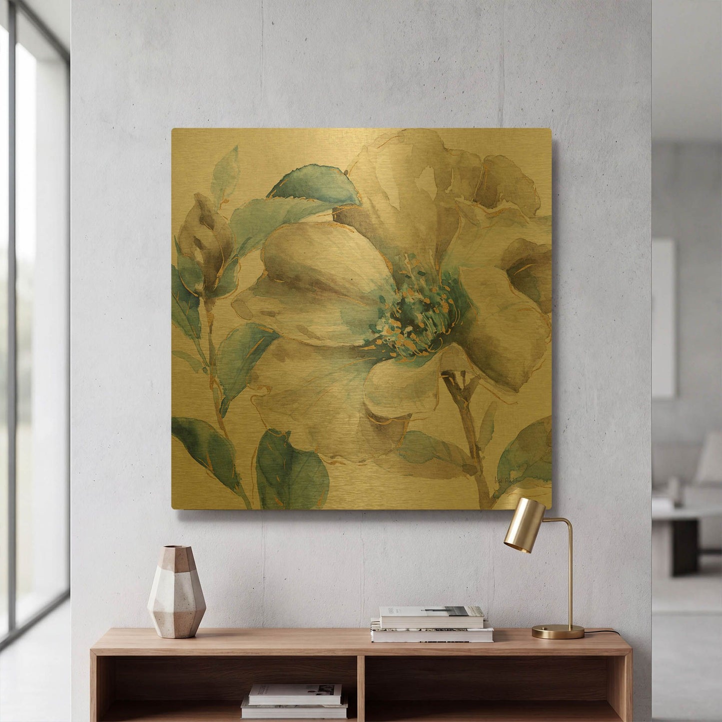 'Indigold IV' By Lisa Audit Gold Metal Wall Art