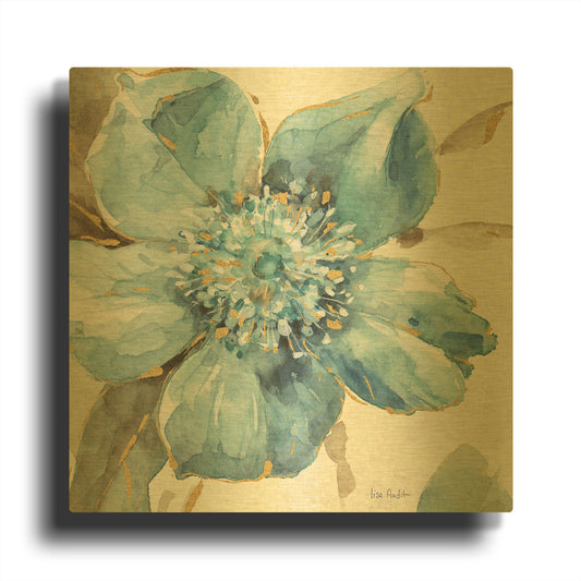 'Indigold VI' By Lisa Audit Gold Metal Wall Art