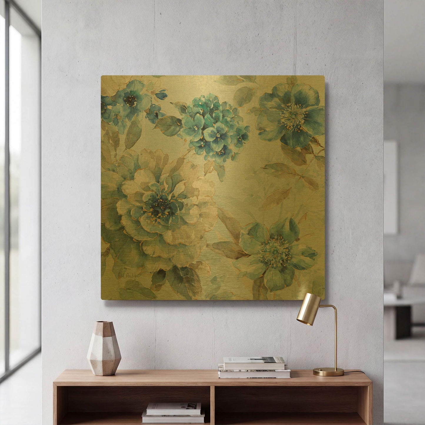 'Indigold IX' By Lisa Audit Gold Metal Wall Art