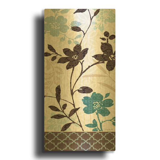 'Botanical Touch I' By Lisa Audit Gold Metal Wall Art
